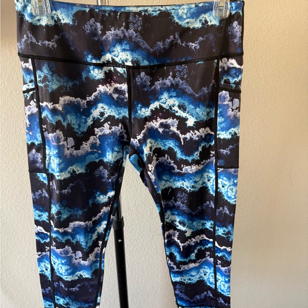 Constantly Varied Gear Blue and Black Leggings